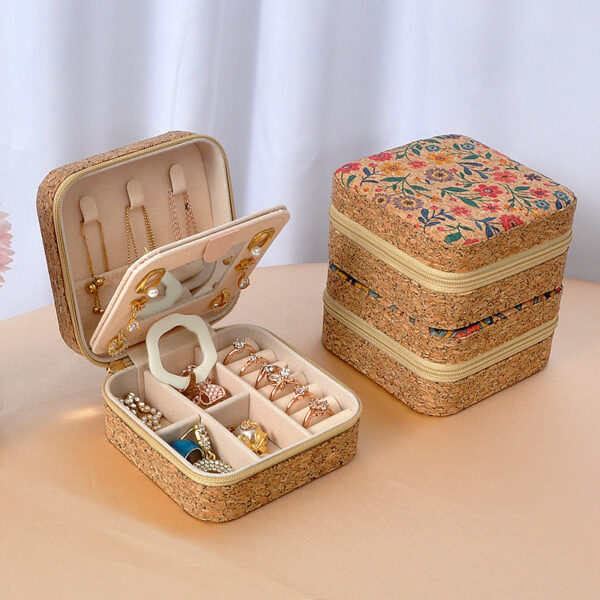 Portable Earring Ring Necklace Storage Box